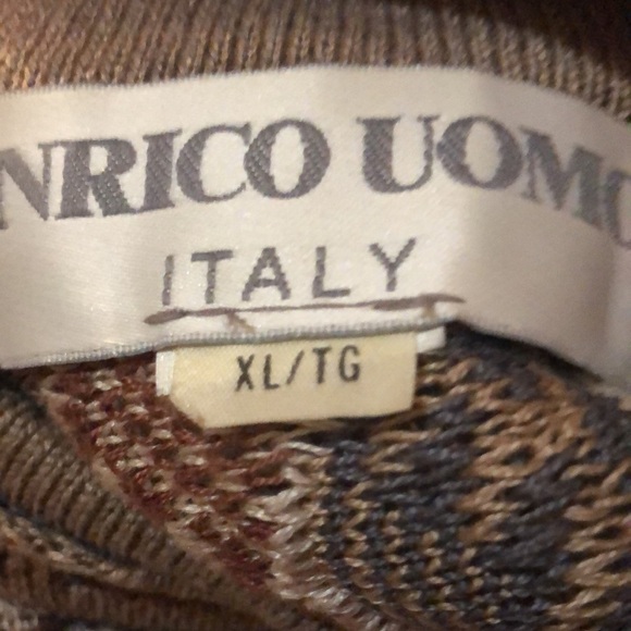 Chunky oversized ITaly ENRICO UOMO ITALY retro sweater unisex - Picture 8 of 8